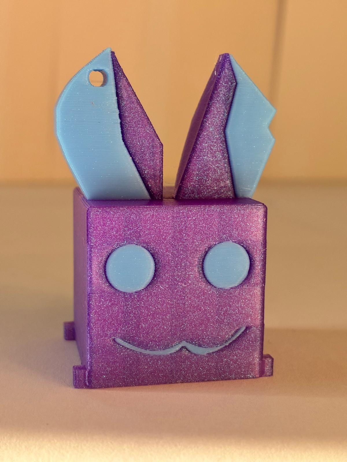 Cute Bunny Keychain - 3D printed
